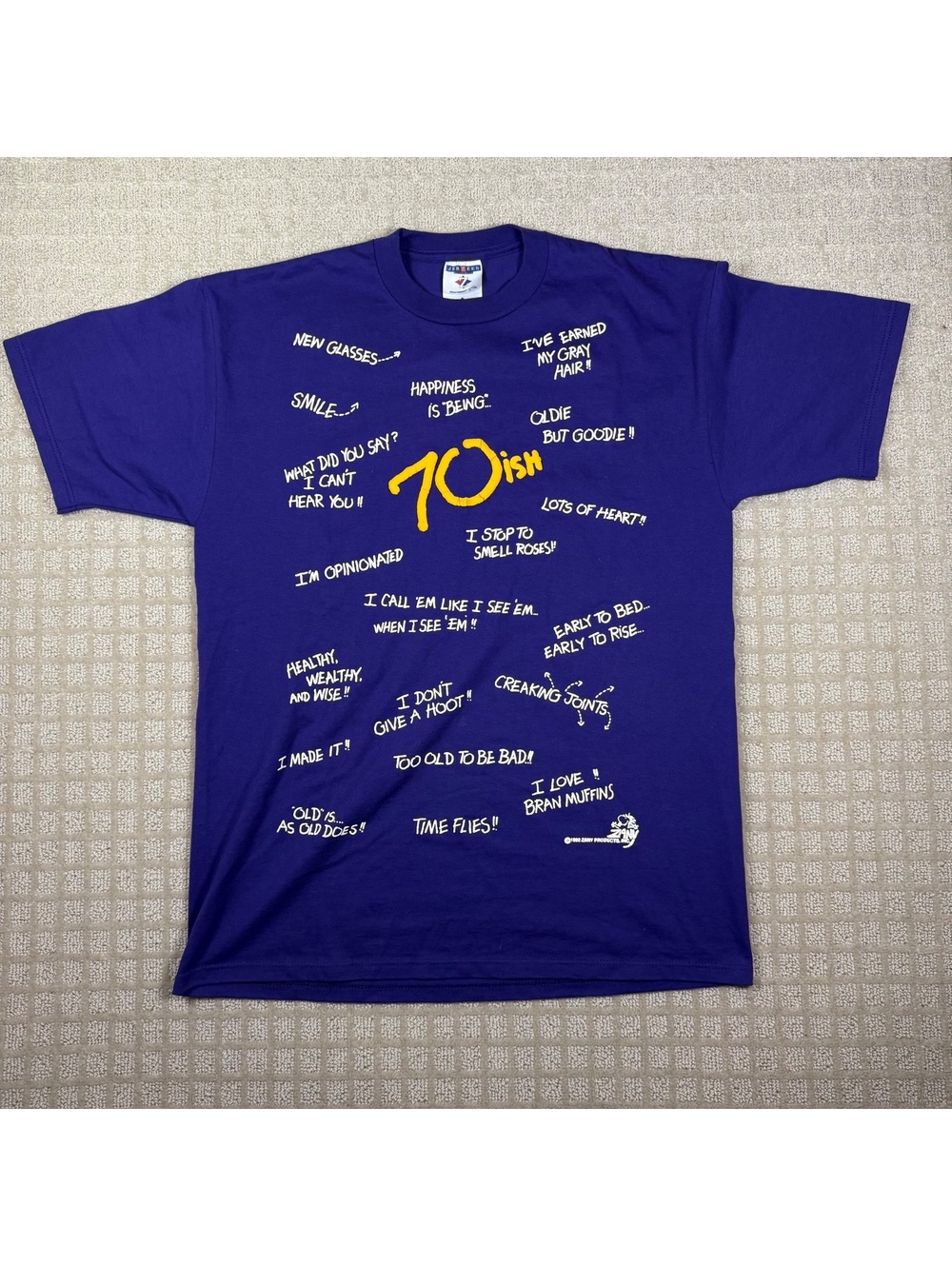 Vintage 1992 70th Birthday Satire T-Shirt L USA Made